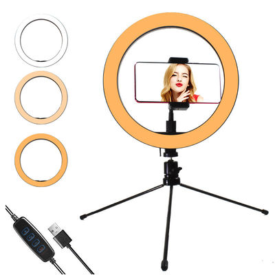Ελαφριά στάση Dimmable κύκλων 6,3 ίντσας οδηγημένη Selfie για το βίντεο Youtuber